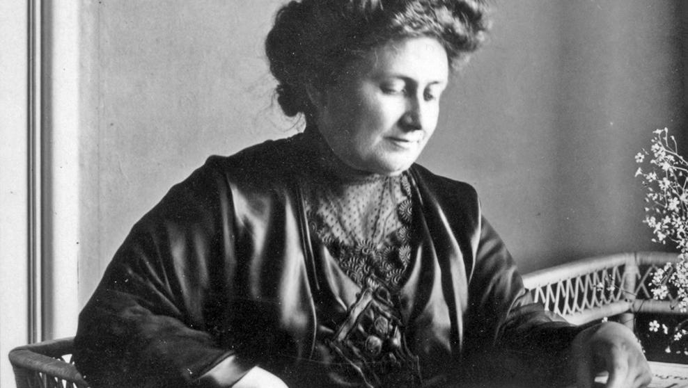 La mestra italiana María Montessori. Wikimedia Commons