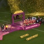 Celebración de la selección femenina de fútbol tras su victoria en la final de la Copa Mundial (Wikipedia/ Storm Machine)