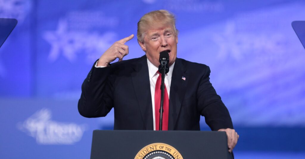 Donald Trump en una imagen durante su mandato como presidente de Estados Unidos (Gage Skidmore/ Flickr)