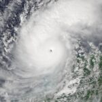 El ojo del huracán Milton visto desde satélite (VIIRS imagery from the NOAA-21 Satellite)