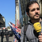 Garriga ante la Trump Tower de Nova York/Imagen cedida