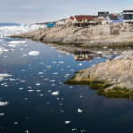 Panorámica de la ciudad de Ilulissat, en Groenlandia. (Buiobuione / Wikimedia Commons)