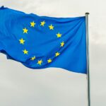 Una bandera de la Unión Europea