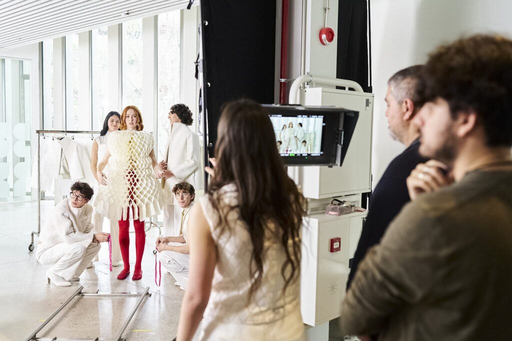 Un moment del rodatge a LCI Barcelona