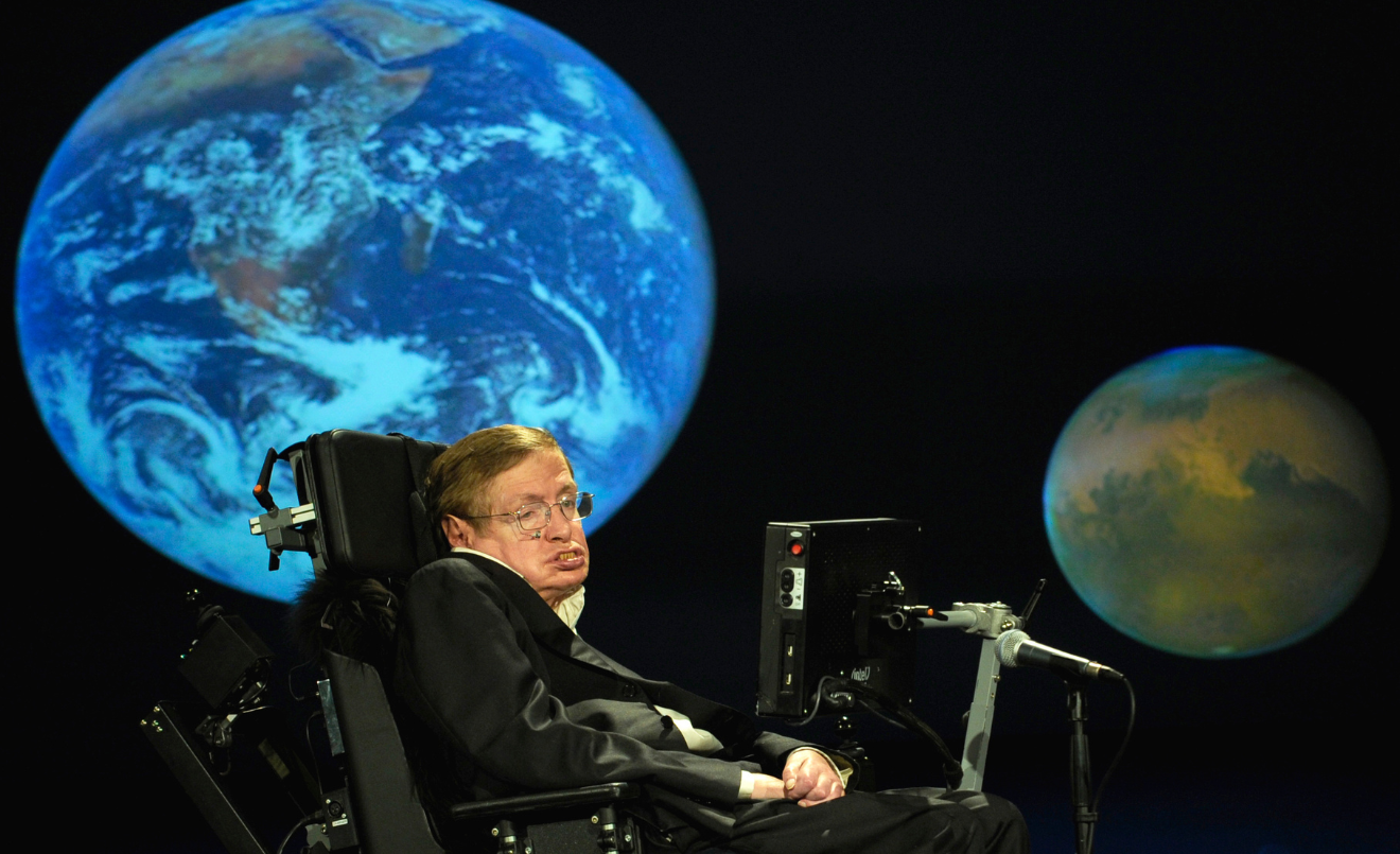 Stephen Hawking en una conferencia para la NASA. (NASA/Paul E. Alers/Flickr)
