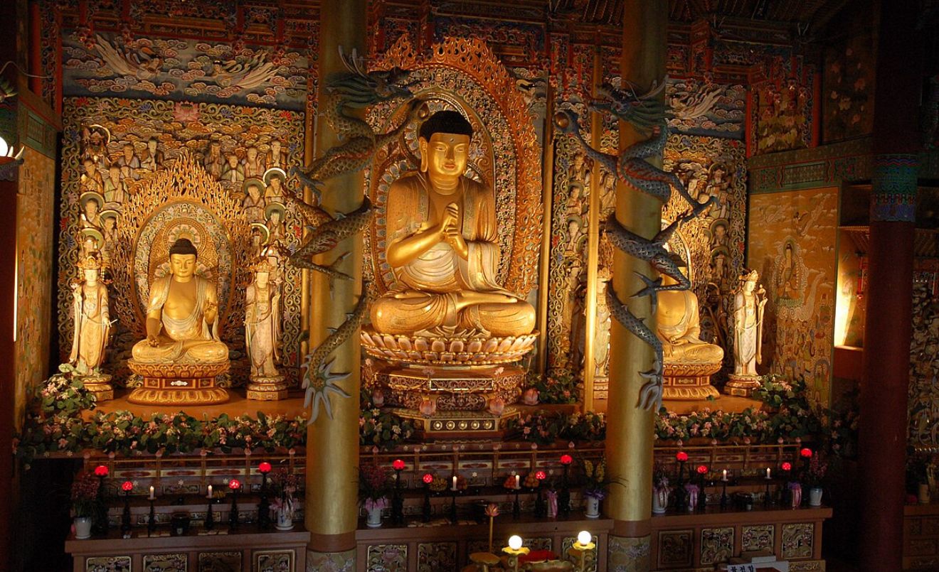 Templo budista en Jeju, Corea del Sur. (Wikimedia Commons)