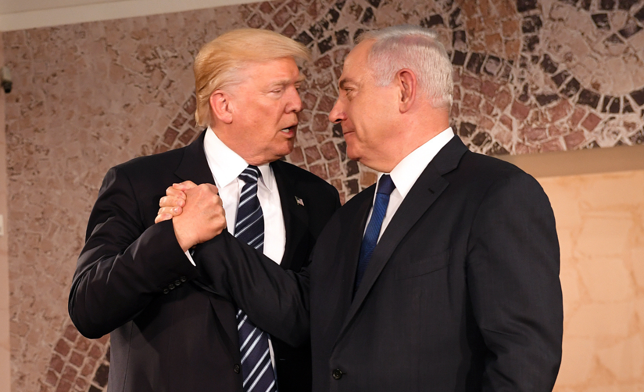Donald Trump y Benjamin Netanyahu en una reunión en 2017. (U.S. Embassy Tel Aviv / Wikimedia Commons)