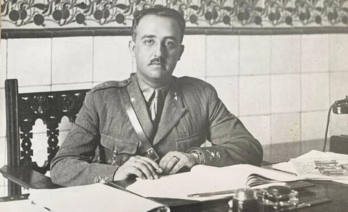 Franco, director de la Academia General Militar de Zaragoza, 1927-1931. (Wikimedia Commons)