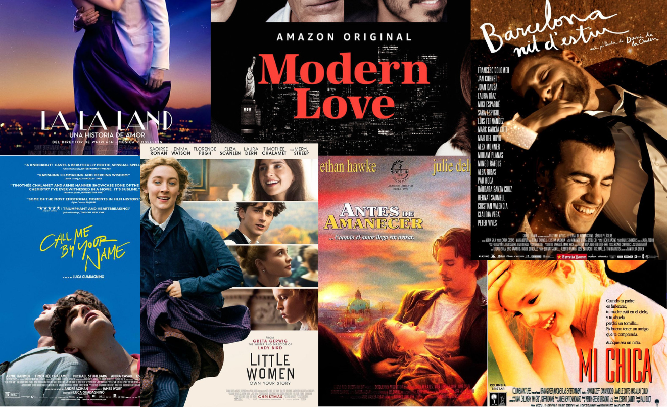 Recopilación de portadas de las películas y series mencionadas (Junior Report)