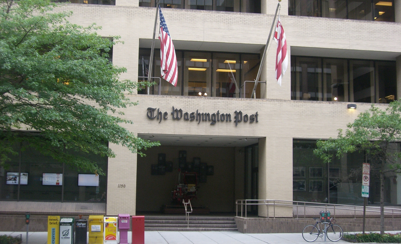 Sede de la redacción del diario ‘The Washington Post’ en Washington D.C., Estados Unidos. (Wikimedia Commons)
